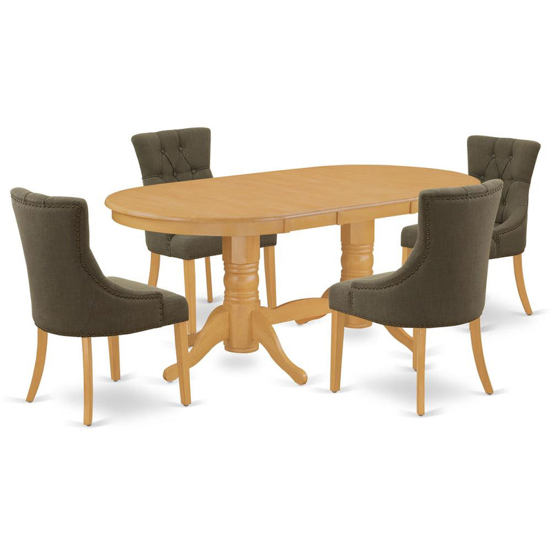 Dining Room Set Oak, VAFR5-OAK-20