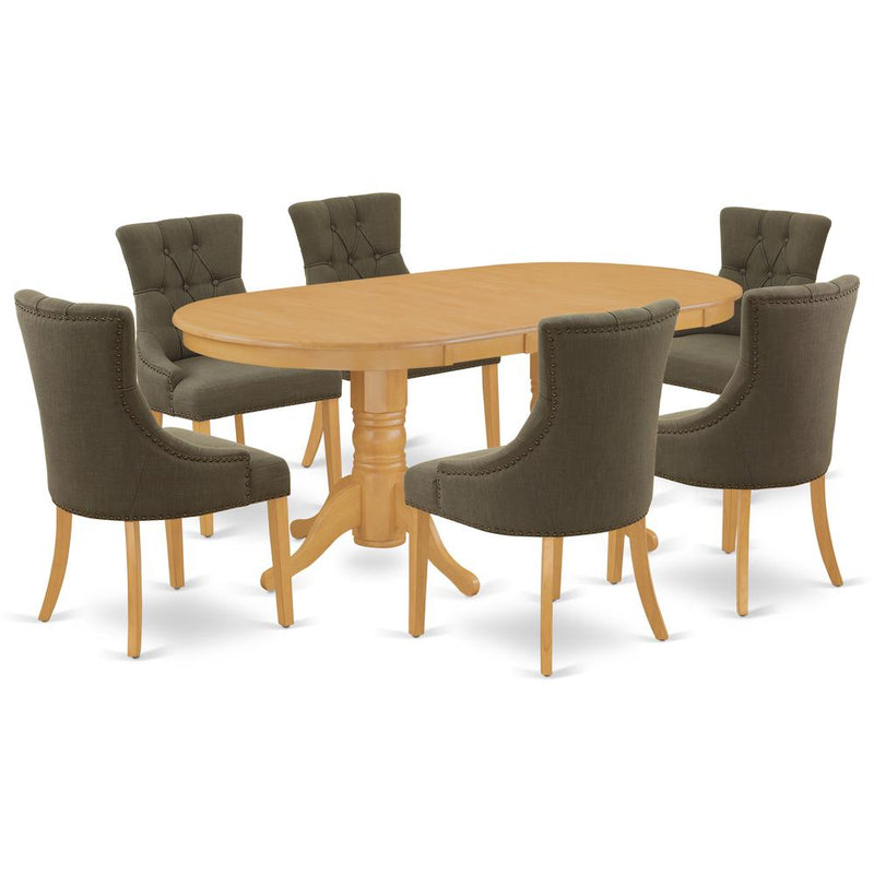 Dining Room Set Oak, VAFR7-OAK-20