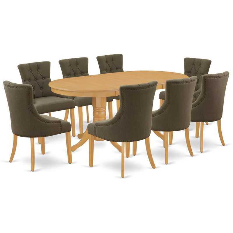 Dining Room Set Oak, VAFR9-OAK-20