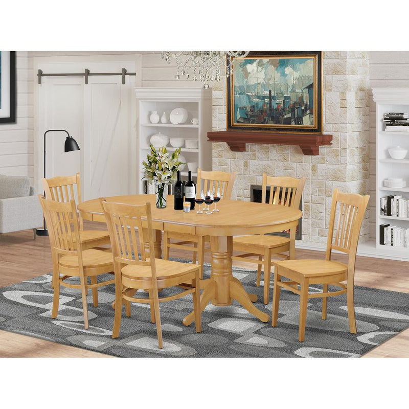 7  PC  Dining  room  set  -  Kitchen  dinette  Table  and  6  Kitchen  Chairs