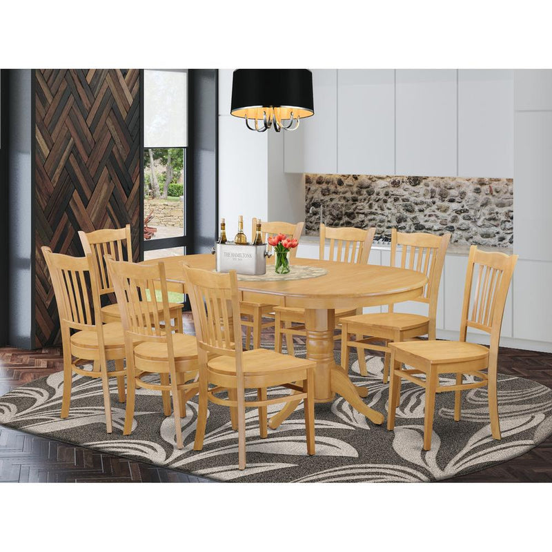 9  PC  Table  set  -  Table  and  8  Dining  Chairs