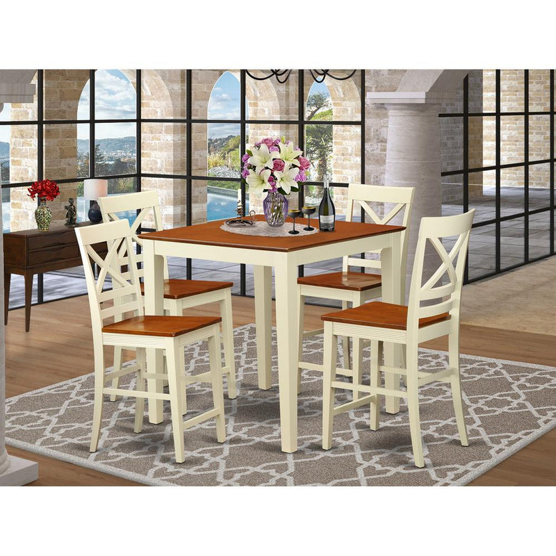 PC  Dining  counter  height  set  -  Dining  Table  and  4  bar  stools.