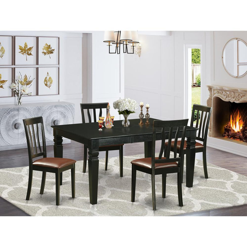 5  PcTable  and  chair  set  for  4-Table  and  4  Dining  Chairs