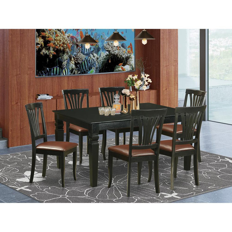 7  Pcs  Dining  set  -Table  and  6  Kitchen  Chairs