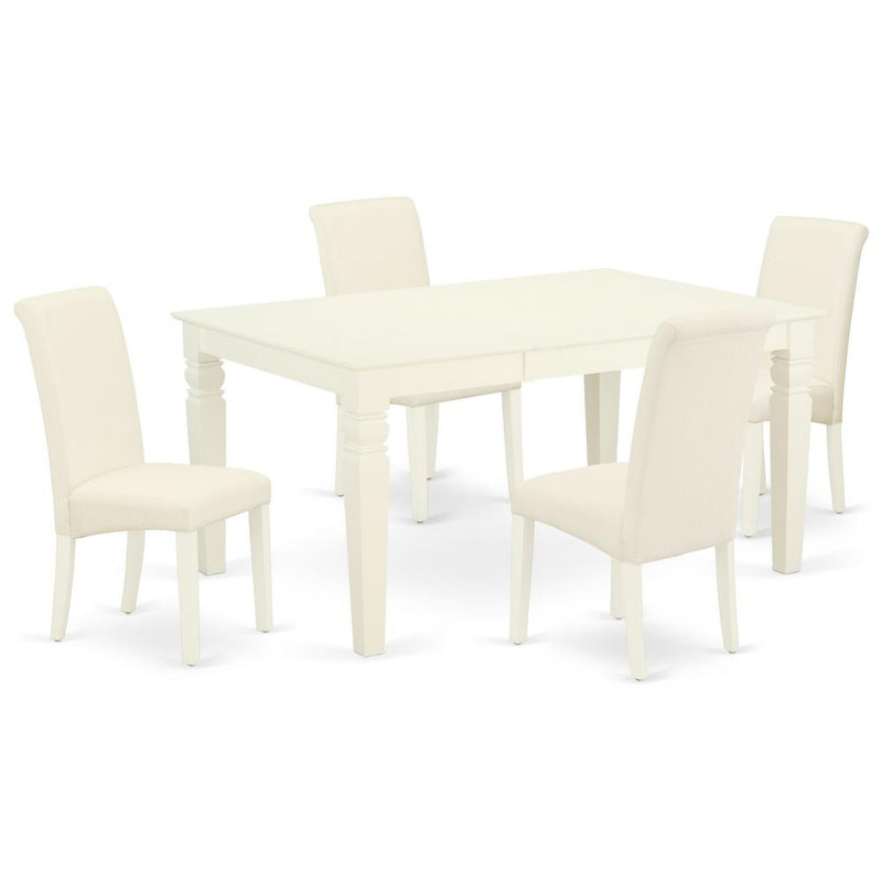 Dining Room Set Linen White, WEBA5-WHI-01