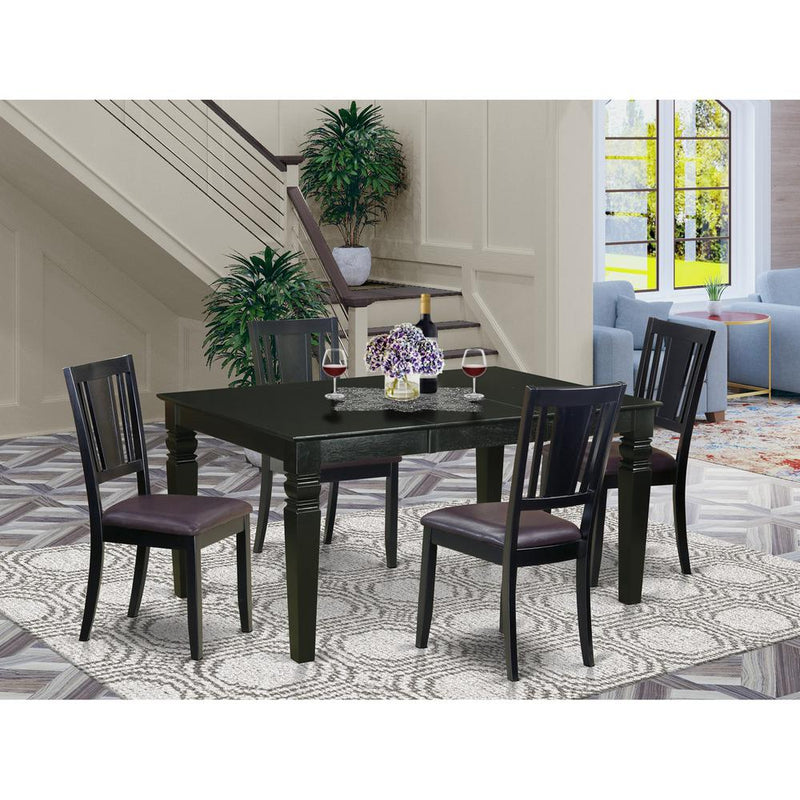 5  PcKitchen  nook  Dining  set  -  Dining  Table  and  4  Kitchen  Chairs