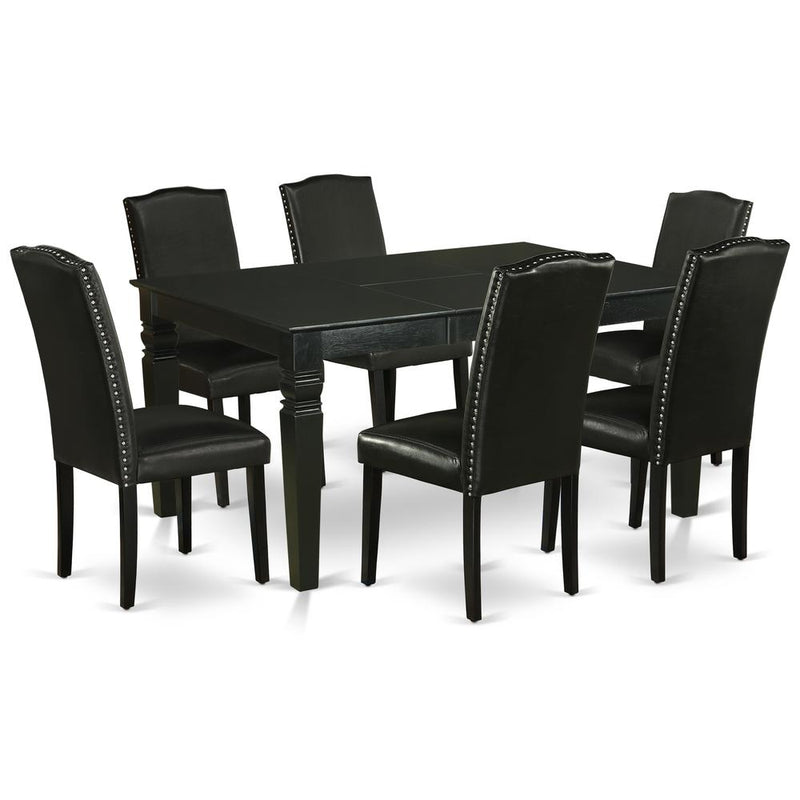 Dining Room Set Black, WEEN7-BLK-69