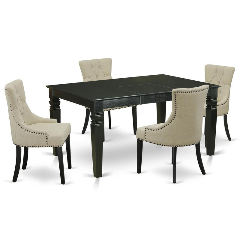 Dining Room Set Black, WEFR5-BLK-02