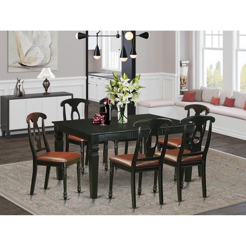 7  Pc  Table  set  for  6-Kitchen  dinette  Table  and  6  Kitchen  Dining  Chairs