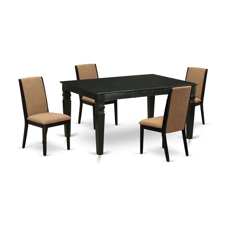 Dining Room Set Black, WELA5-BLK-47