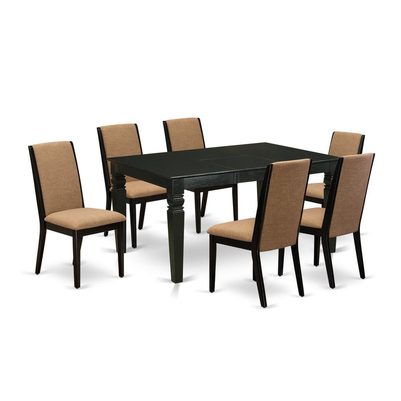 Dining Room Set Black, WELA7-BLK-47