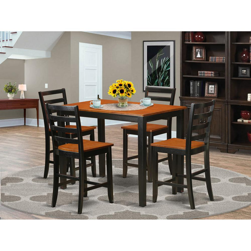 5  Pc  counter  height  pub  set  -  Small  Kitchen  Table  and  4  Kitchen  bar  stool.