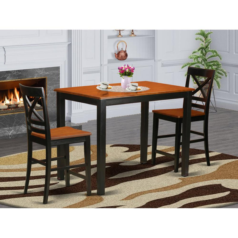 3  Pc  counter  height  pub  set  -  high  Table  and  2  counter  height  Dining  chair.