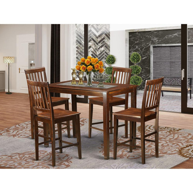 5  Pc  Dining  counter  height  set-pub  Table  and  4  Dining  Chairs.