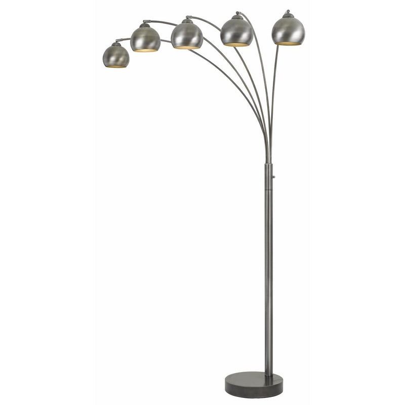 85  Height Metal Arc Lamp in Antique Silver