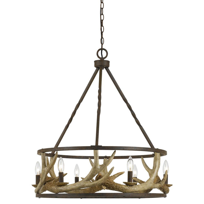 60W X 6 Antler Chandelier