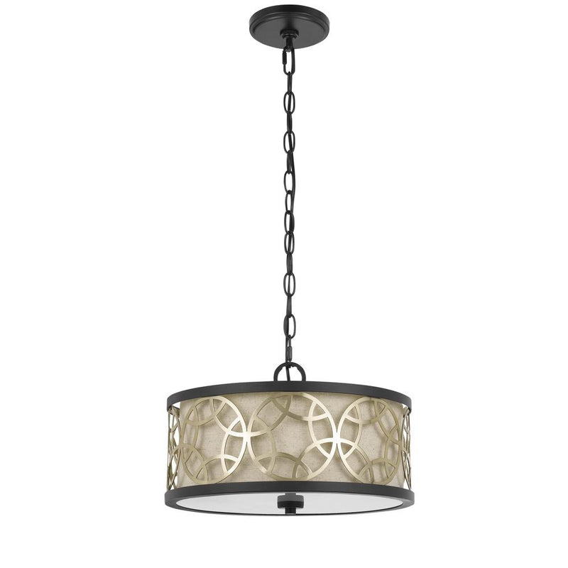 60W X 2 Carmel 2 Light Metal 2 In 1 Semi-Flush / Pendant Chandelier