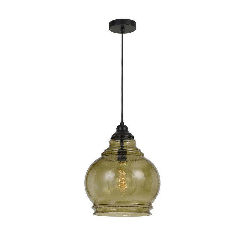 60W Rovigo Rippled Glass Pendant (Edison Bulb Not Included)