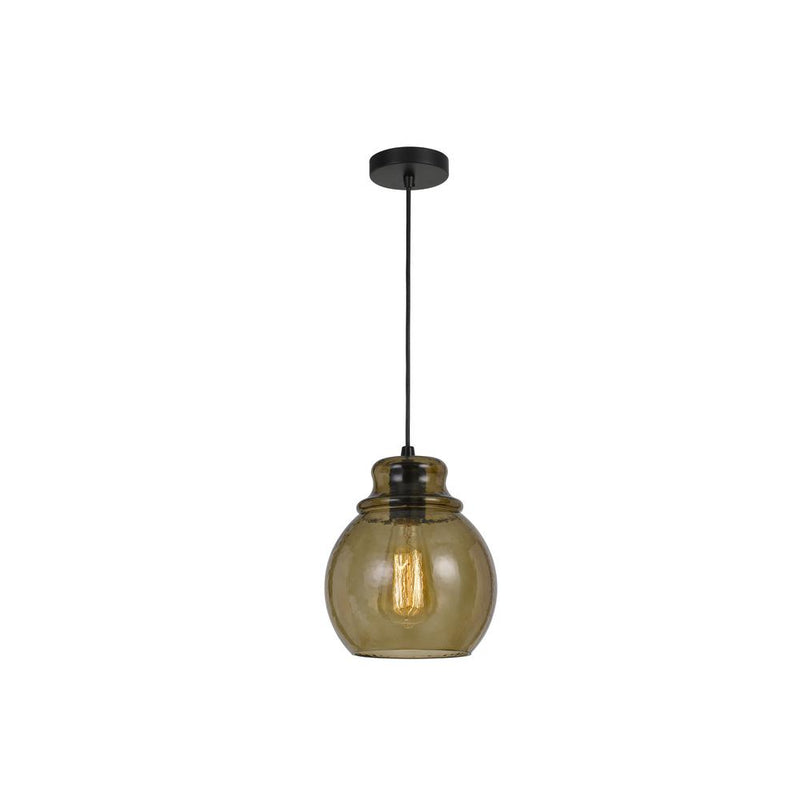 60W Aversa Rippled Glass Pendant (Edison Bulb Not Included)