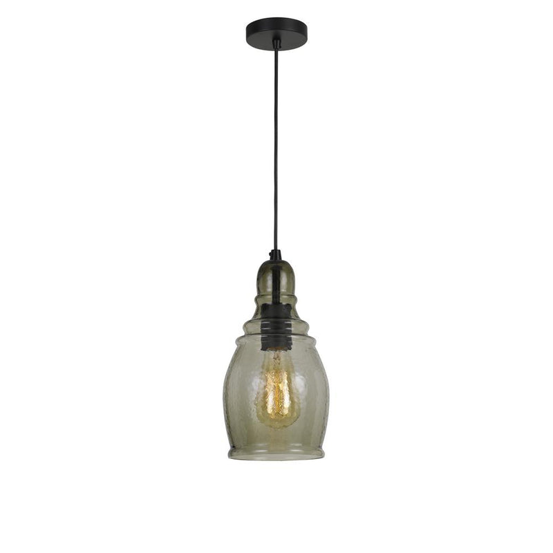 60W Accera Rippled Glass Pendant (Edison Bulb Not Included)