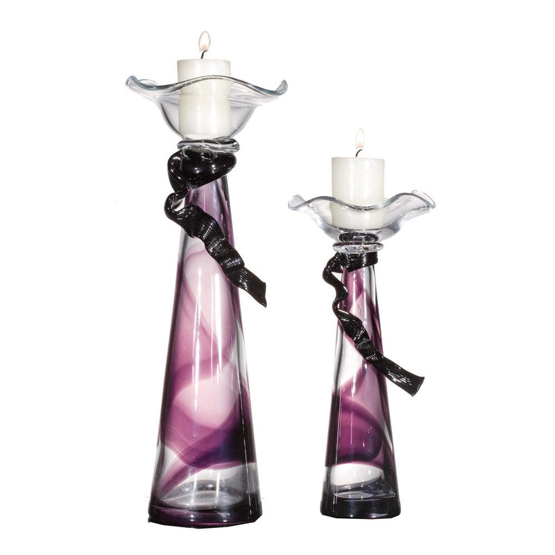 Glass Candleholder