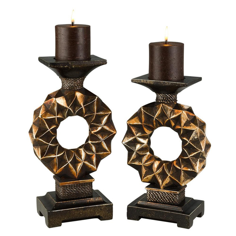 Western Candleholder Set (Set Of 2)