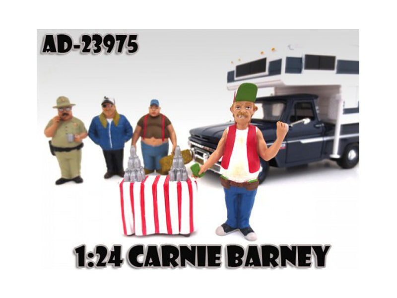 Carnie Barney "Trailer Park" Figure For 1:24 Scale Model Cars by American Diorama