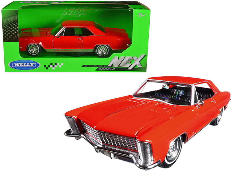 1965 Buick Riviera Gran Sport Red 1/24 Diecast Model Car by Welly