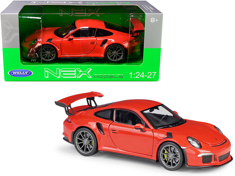 Porsche 911 GT3 RS Orange 1/24-1/27 Diecast Model Car by Welly