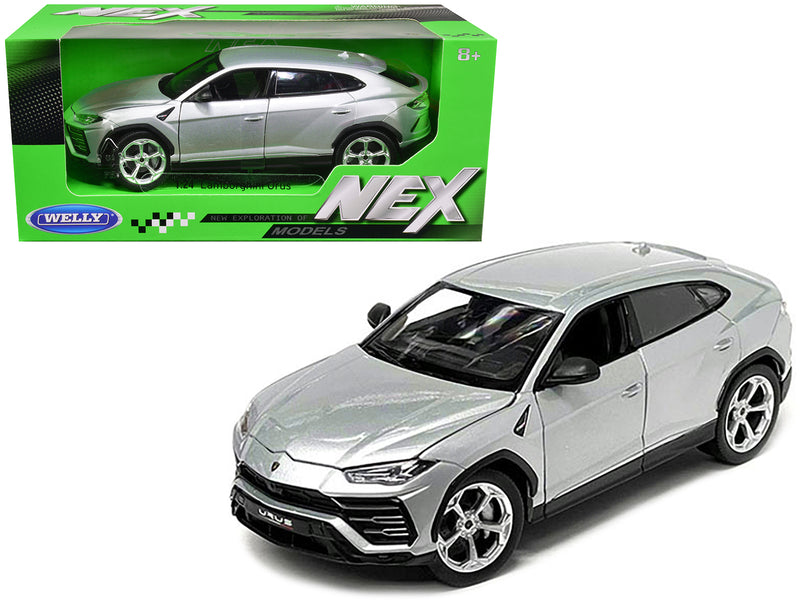 Lamborghini Urus Gray Metallic "NEX Models" 1/24 Diecast Model Car by Welly