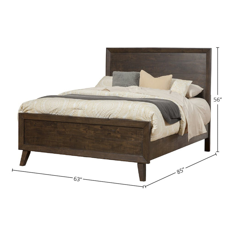 Alcott Queen Panel Bed, Tobacco