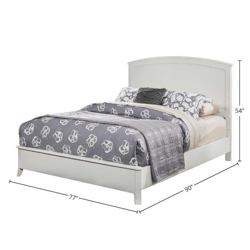 Baker California King Panel Bed, White