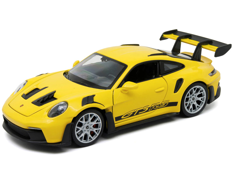 Porsche 911 GT3 RS (992) Yellow "NEX Models" Series 1/24 Diecast Model Car by Welly