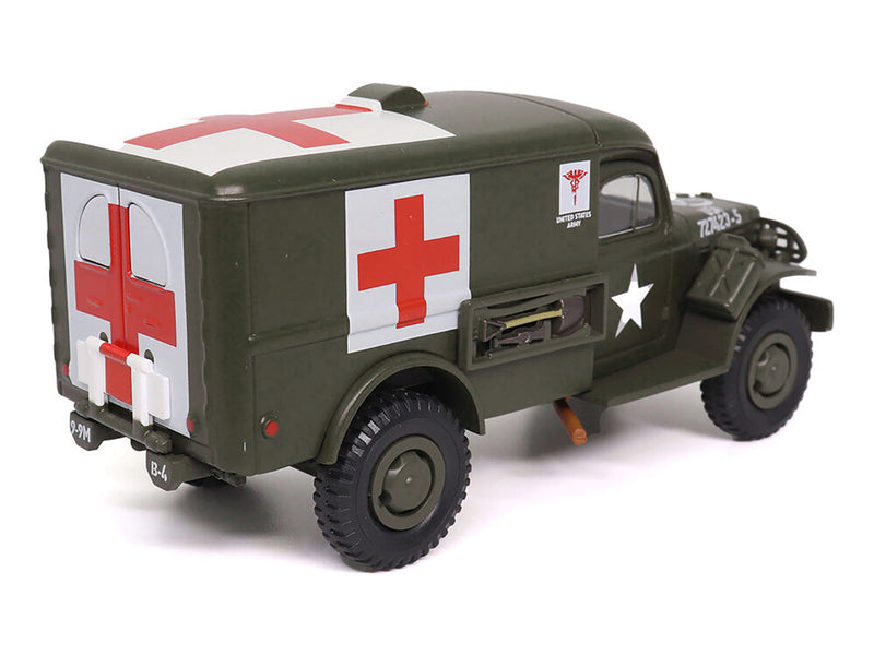 Dodge WC54 Ambulance Olive Drab "United States Army" 1/43 Diecast Model by Militaria Die Cast