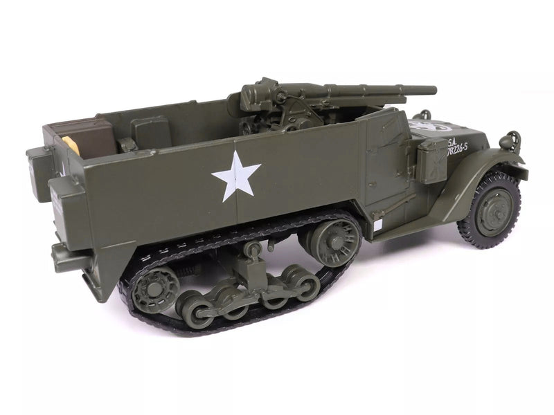 M3 Gun Motor Carriage with 75mm M1897A4 Gun Olive Drab "United States Army" 1/43 Diecast Model by Militaria Die Cast