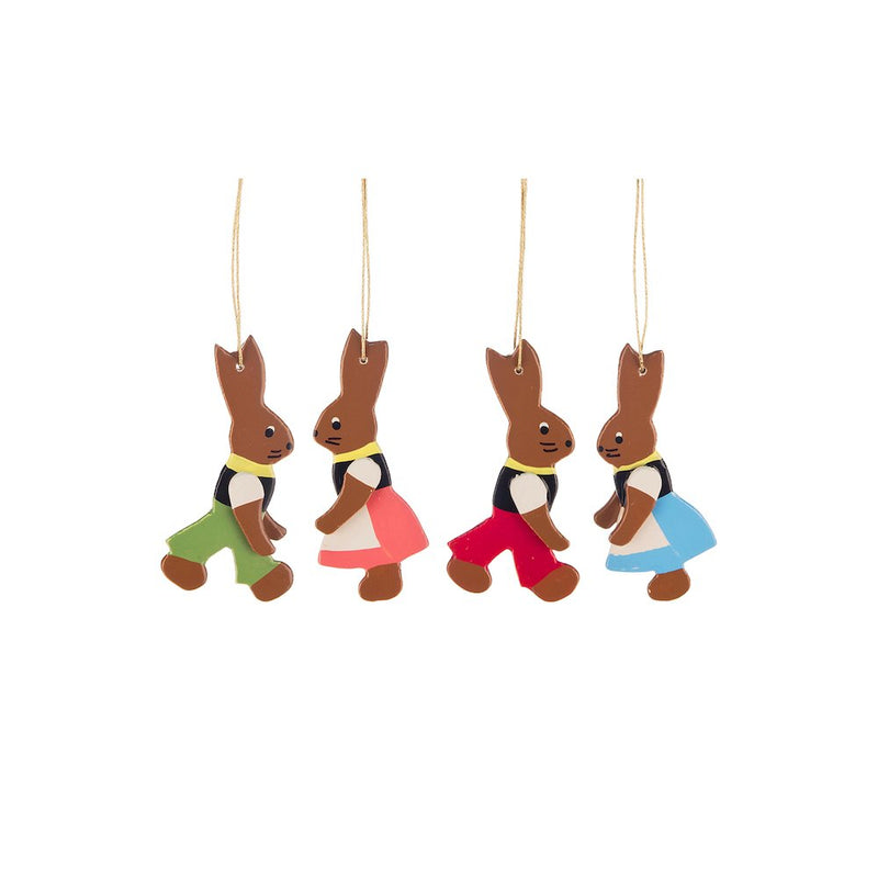 Easter Ornament - Rabbits set 4