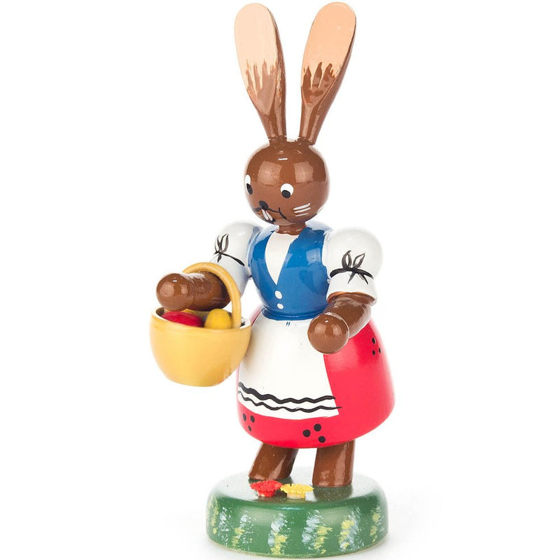 Easter Figure - Bunny Lady with Egg Basket