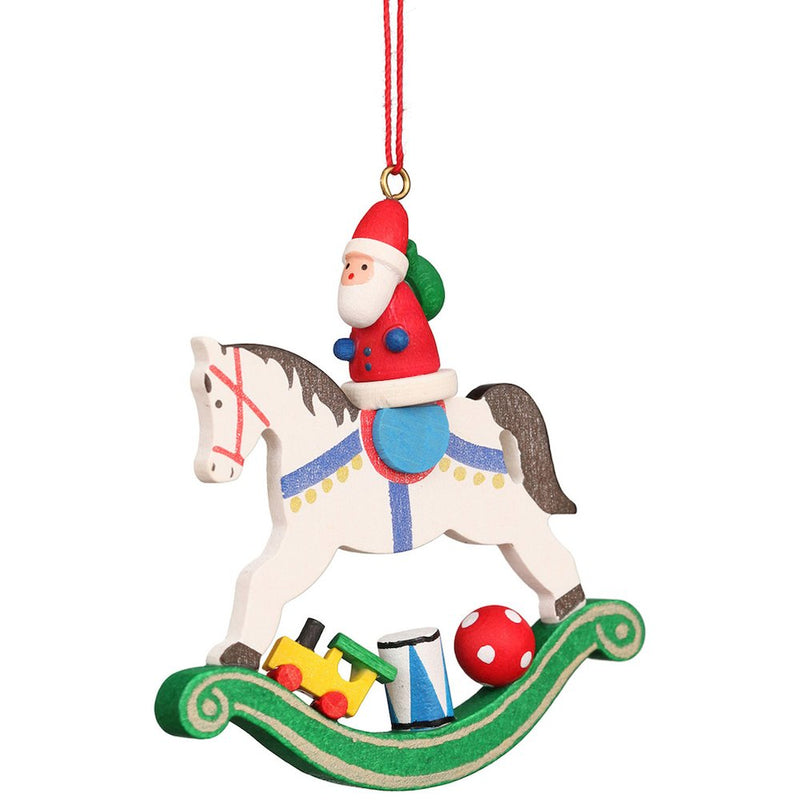 Ornament - Santa on RocKing Horse