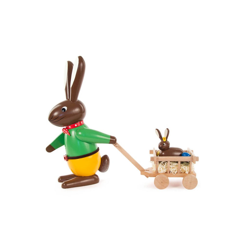 Easter Figure - Rabbit With Wagon