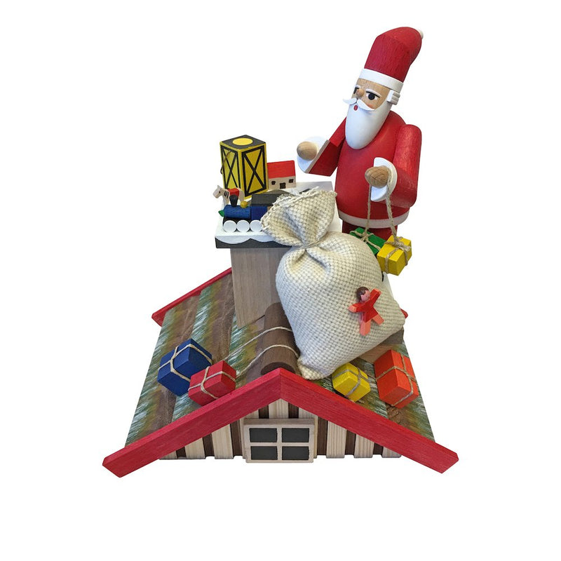 Incense Burner - Santa on Roof - Presents