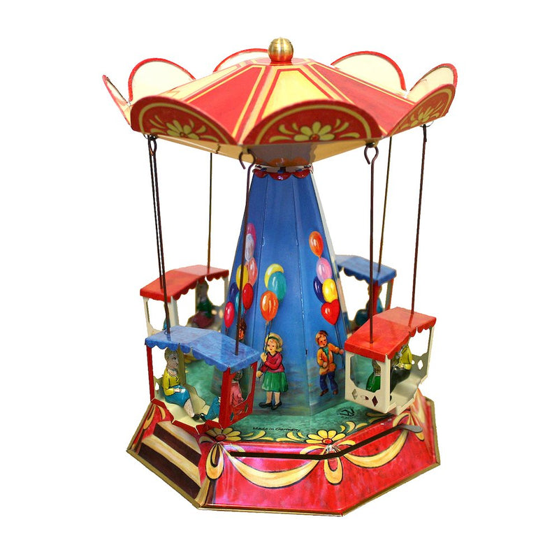 German Collectible Tin Toy - Old Fashioned Carousel