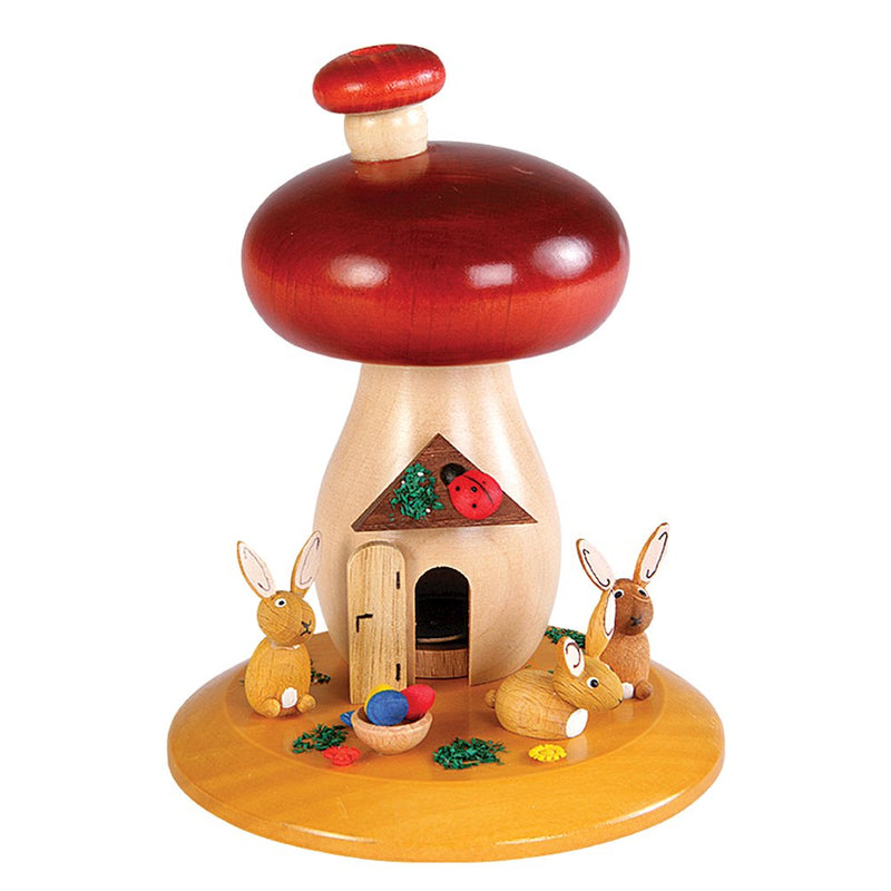 Incense Burner - Mushroom with Bunnies