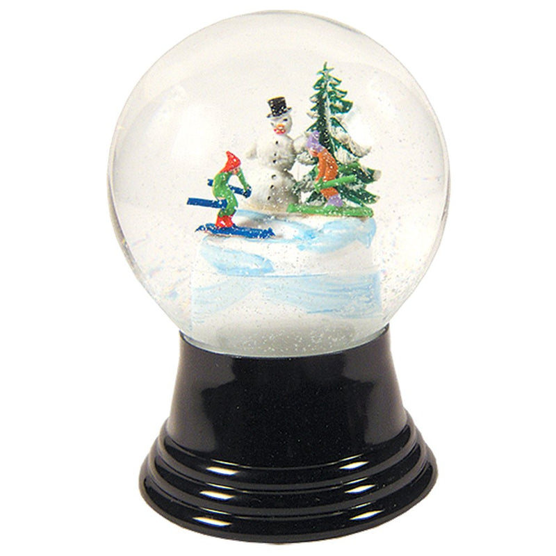 Snowglobe - Medium Snowman with skis