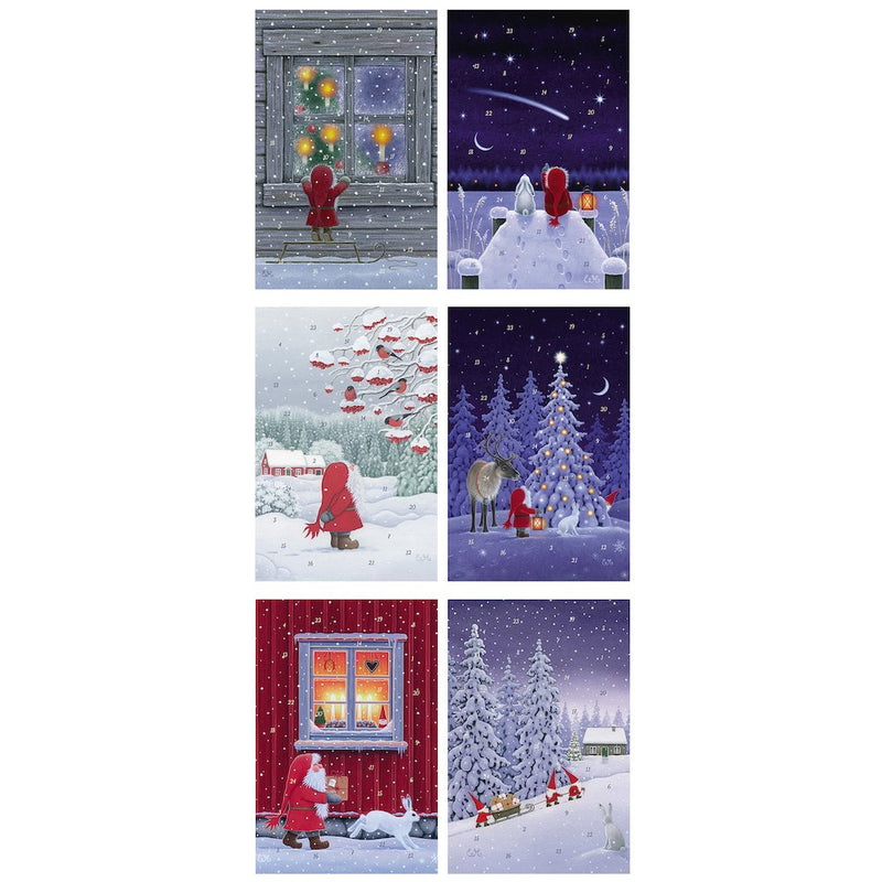 vent Cards - Scandinavian Christmas (Box of 60)