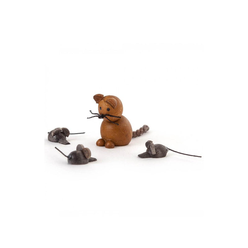 Figures - Cat and Mice (Set of 4)