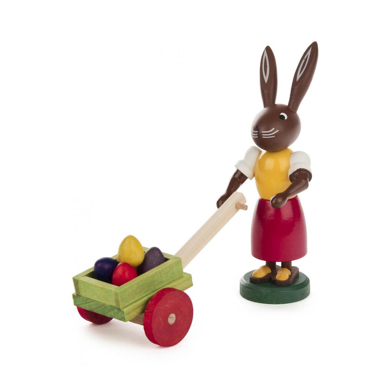 Easter Figure - Rabbit Lady With Egg Card