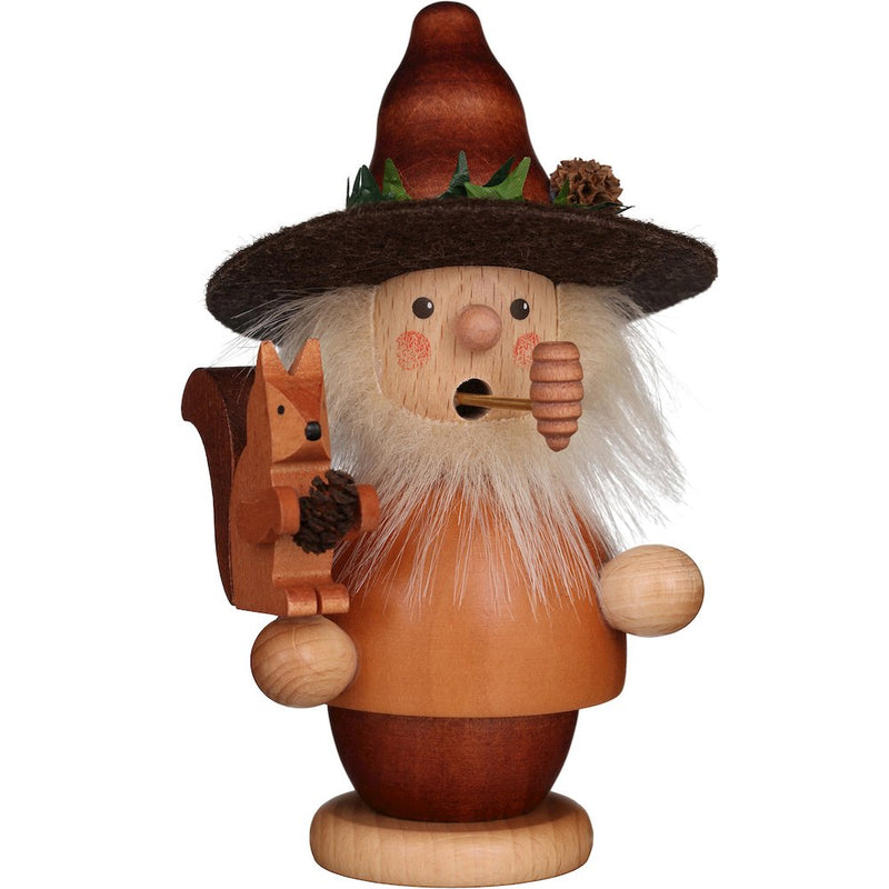 Incense Burner - Woodsman with Squirrel (Natural)