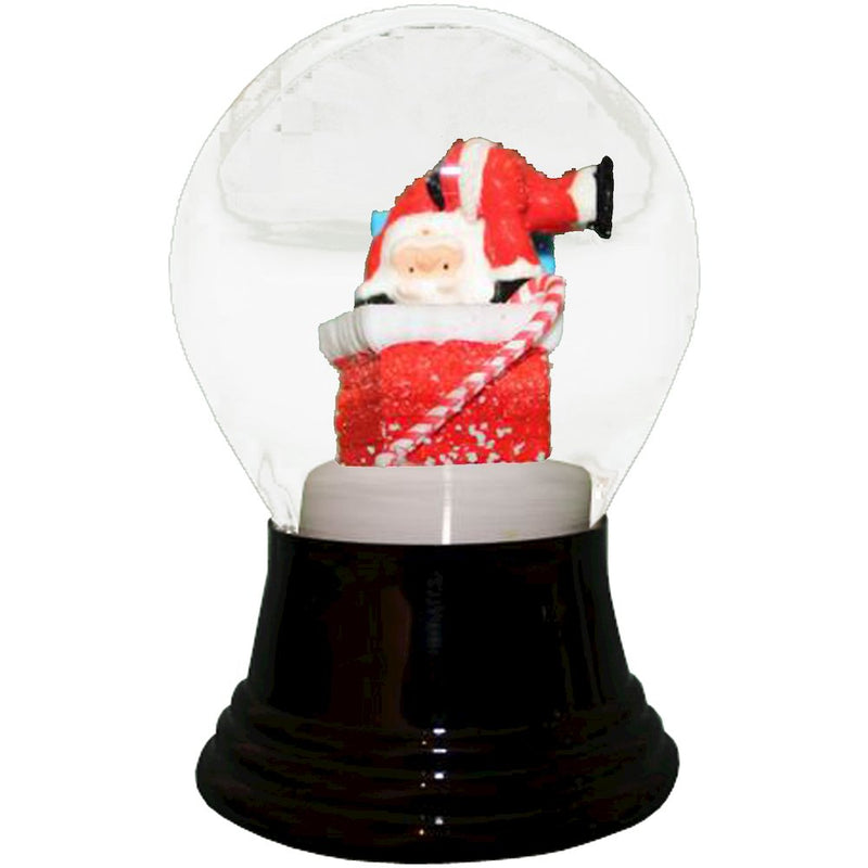 Snowglobe - Medium Santa " Chimney