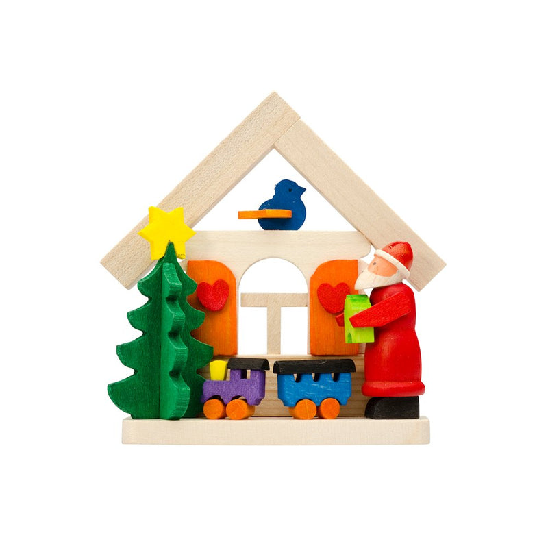 Ornament - Santa with Train/House