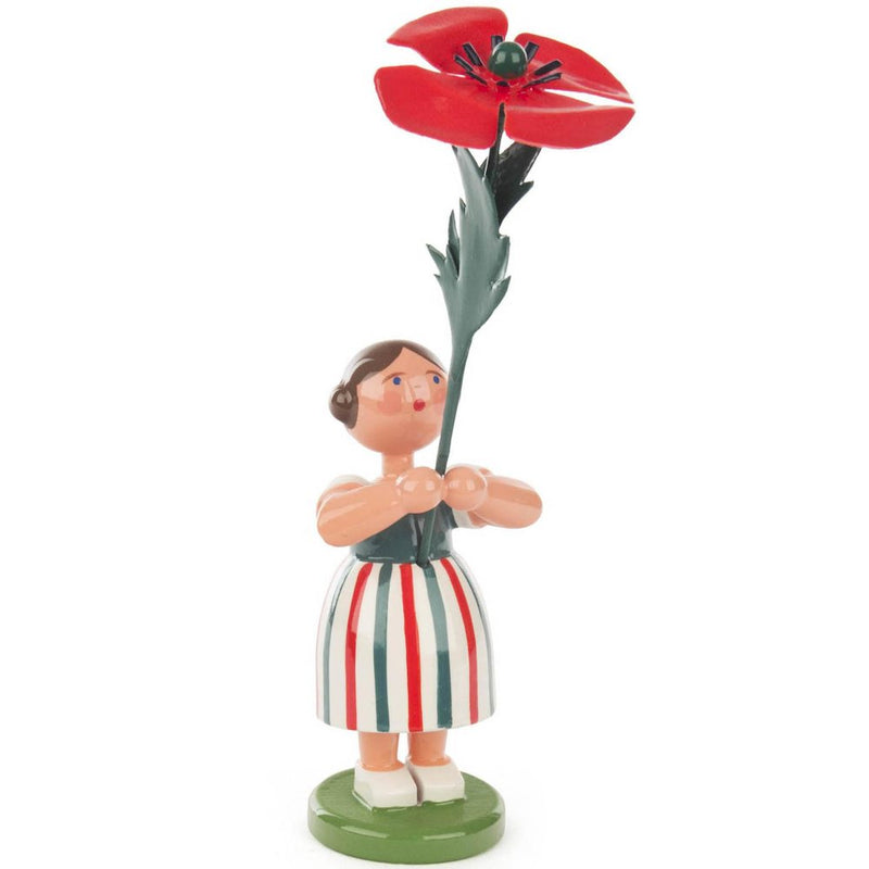 Easter Figurine - Poppy Flower Girl